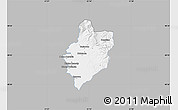 Gray Map of Sobrance, single color outside
