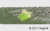Physical Panoramic Map of Sobrance, darken, semi-desaturated