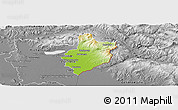 Physical Panoramic Map of Sobrance, desaturated