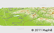 Physical Panoramic Map of Sobrance