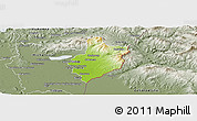 Physical Panoramic Map of Sobrance, semi-desaturated