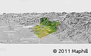 Satellite Panoramic Map of Sobrance, lighten, desaturated