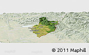 Satellite Panoramic Map of Sobrance, lighten