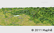 Satellite Panoramic Map of Sobrance