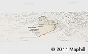 Shaded Relief Panoramic Map of Sobrance, lighten