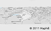 Silver Style Panoramic Map of Sobrance
