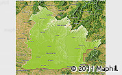 Physical 3D Map of Nitra, satellite outside