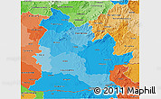 Political Shades 3D Map of Nitra