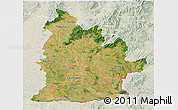 Satellite 3D Map of Nitra, lighten