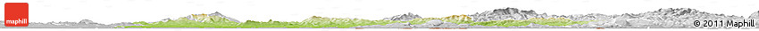 Physical Horizon Map of Nitra, lighten, desaturated