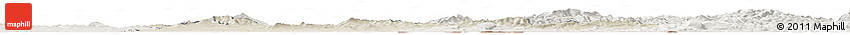 Shaded Relief Horizon Map of Nitra, lighten
