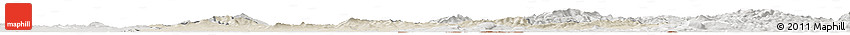 Shaded Relief Horizon Map of Nitra, lighten, semi-desaturated