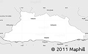 Silver Style Simple Map of Komarno