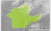 Physical 3D Map of Levice, desaturated