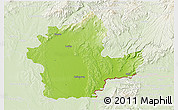 Physical 3D Map of Levice, lighten