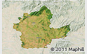 Satellite 3D Map of Levice, lighten