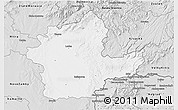 Silver Style 3D Map of Levice