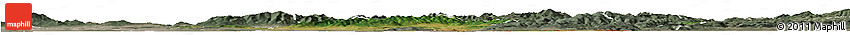 Satellite Horizon Map of Levice, semi-desaturated