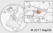 Blank Location Map of Levice, highlighted country, highlighted parent region