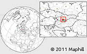 Blank Location Map of Levice, highlighted parent region