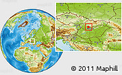 Physical Location Map of Levice