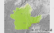 Physical Map of Levice, desaturated