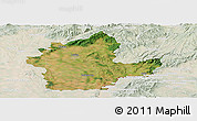 Satellite Panoramic Map of Levice, lighten