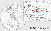 Blank Location Map of Nitra