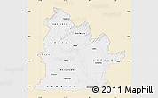 Classic Style Map of Nitra, single color outside