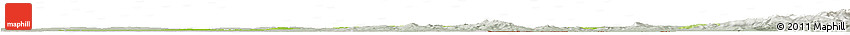 Physical Horizon Map of Nove Zamky, lighten, semi-desaturated