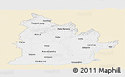 Classic Style Panoramic Map of Nitra, single color outside
