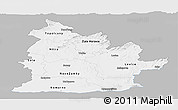 Gray Panoramic Map of Nitra, single color outside