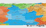 Political Shades Panoramic Map of Nitra