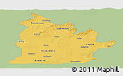Savanna Style Panoramic Map of Nitra, single color outside