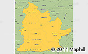 Savanna Style Simple Map of Nitra