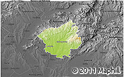 Physical 3D Map of Zlate Moravce, darken, desaturated