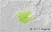 Physical 3D Map of Zlate Moravce, lighten, desaturated