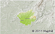 Physical 3D Map of Zlate Moravce, lighten, semi-desaturated