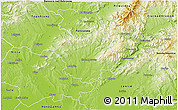 Physical 3D Map of Zlate Moravce