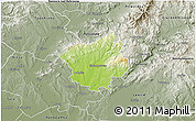 Physical 3D Map of Zlate Moravce, semi-desaturated
