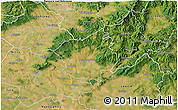 Satellite 3D Map of Zlate Moravce