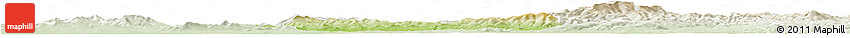 Physical Horizon Map of Zlate Moravce, lighten