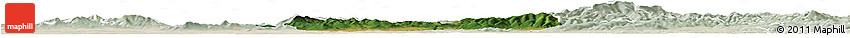 Satellite Horizon Map of Zlate Moravce, lighten