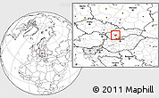 Blank Location Map of Zlate Moravce, highlighted parent region