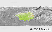 Physical Panoramic Map of Zlate Moravce, desaturated