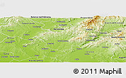 Physical Panoramic Map of Zlate Moravce