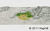 Satellite Panoramic Map of Zlate Moravce, lighten, semi-desaturated
