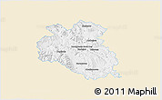 Classic Style 3D Map of Bardejov, single color outside