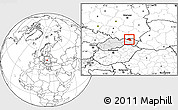 Blank Location Map of Bardejov, highlighted country