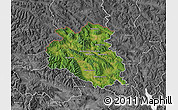 Satellite Map of Bardejov, desaturated